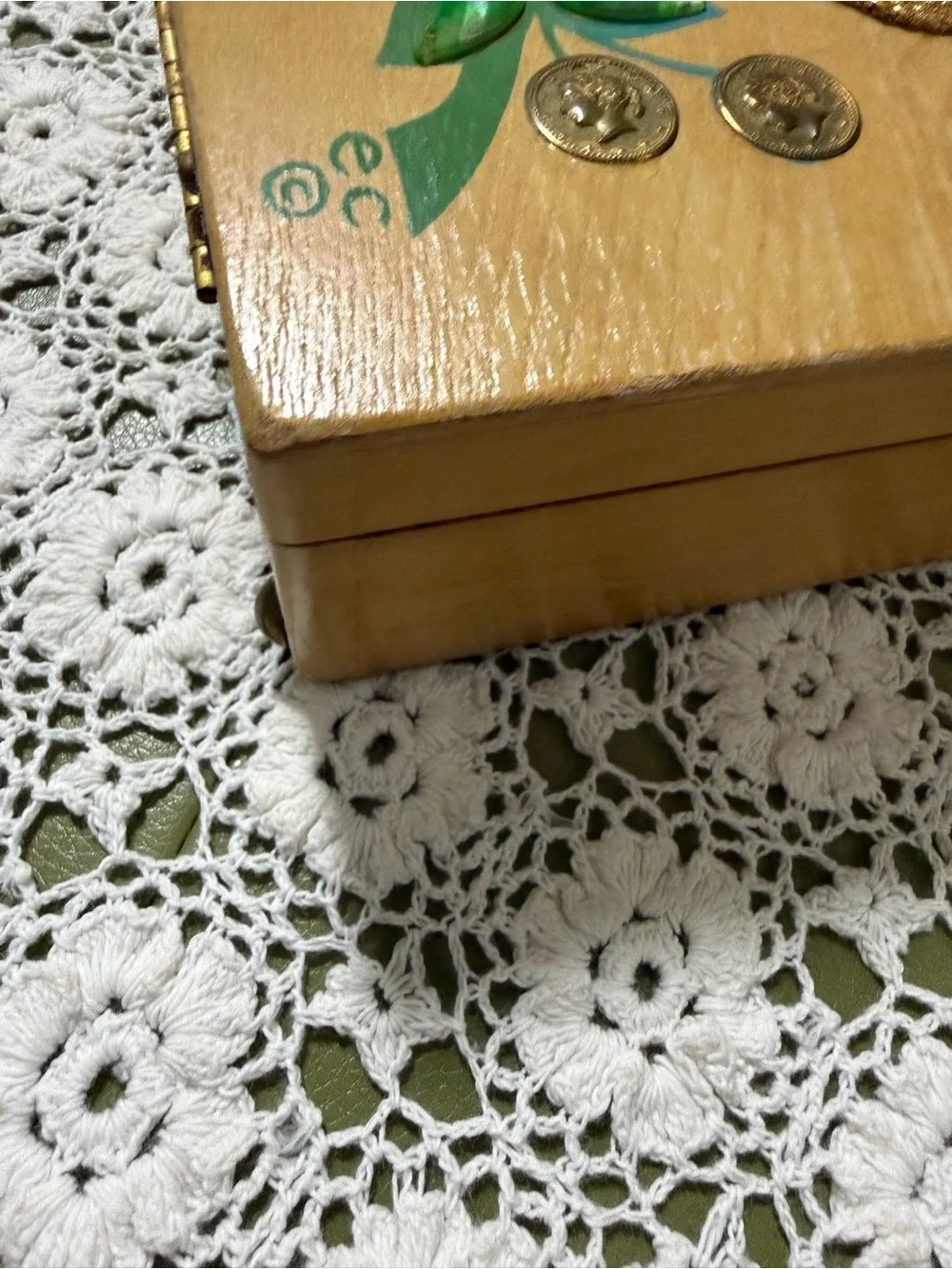 Vtg Enid COLLINS Wise Guy Blue Owl Jewelry Organizer Box